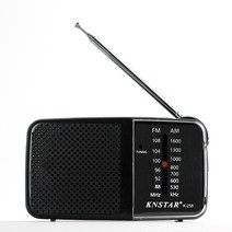 유저핏 효도 휴대용 아날로그 라디오 AMFM 가로형, 1개
