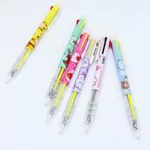 팝콘 F&T 몰랑 3색볼펜 0.7mm, 랜덤발송