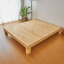 엉클트리 원목 침대 프레임 싱글 퀸 슈퍼 더블 라지킹 무헤드 패밀리 저상형 평상, 라지킹(1700X2020), 헤드있음 O, 40cm