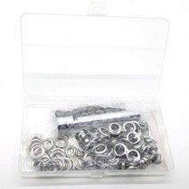 갈색가죽 가죽공예 하도메 아일렛 세트 실버(실버칼라)10mm 100pcs 가죽공구