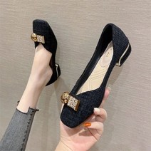 210 215 220 255 260 구두 작은발 빅사이즈 여자 809952, 블랙 3CM로 두꺼운 조합