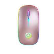 펜마우스 전자펜마우스 무선 펜마우스 블루투스 마우스 초박형 무선 마우스 2.4GHZ LED 무소음 컬러 백라이, 03 Rose Gold, 한개옵션1