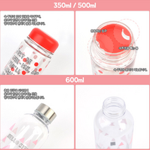 헬로키티 물병 키티 물병 친환경 트라이탄 물병 트라이탄 보틀 350ml/500ml/600ml, 600ml