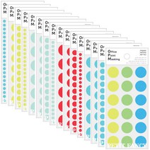 쁘띠팬시 아이윙스 2500 포인트 마스킹스티커 데코 땡땡이 라벨 반투명스티커, OPM-L304A