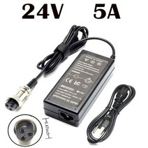 전기자전거충전기 전동스쿠터 일렉트릭킥보드 배터리 24v 2a 3 prong power for razor e200s e175 e300s e150 e500 pr200 e325s, 24v 5a, 우리를