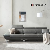 BIF보루네오 디에르 노이스 천연통가죽 6인 소파+스툴, 딥블루