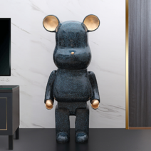 모나글래머 대형 베어브릭 저금통 인테리어 소품 50센치 80센치 8종 집들이 선물, 추가안함, 스크럽네이비