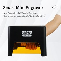 레이저 각인기 조각기 마킹 미니 소형 Diaotu CNC DIY 레이저 조각기 고속 미니 로고 마크 프린터 커터 목, 03 미국_01 3W