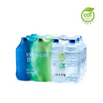 산수음료 에브리데이 산수 생수 (1L x24병 ECO-PET/무라벨 먹는샘물)