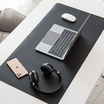 편리한 데스크패드 가죽 키보드 컴퓨터 노트북 스웨이드 책상 탁자 시계방 방수 작업 80X40cm, 바이올렛