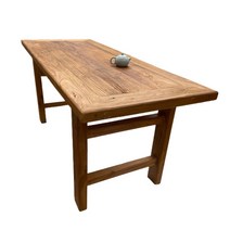 한식당 테이블 고재 느릅 나무 나무 상판 식탁, 120x70x75