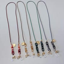 안경걸이 안경 목걸이 스트랩 구미 한일 밀랍끈 U자형 버클 분실방지 마스크 체인 액세서리 여무색 줄