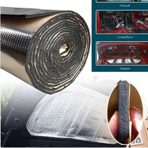 50*25cm 10mm 자동차 방음 데드닝 매트 방화벽 절연 오디오 소음 절연체 패드 후드 도어 섀시 공기 condi, 한개옵션0