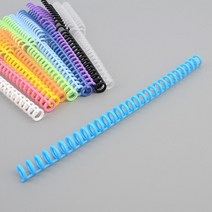 플라스틱 제본링 제본기 제본용링 PDF제본 소량인쇄 제안서 제본용스프링 제본집 오피스용품 제본용품, 분홍