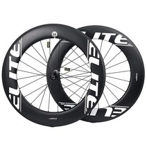 ELITEWHEELS700c 클린처 50mm 카본 휠세트 27 너비 카본 로드 사이클링 휠 튜브리스 호환 클린처 268285, 88mm depth 25 width White Deca