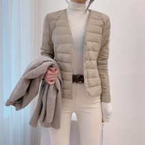 [7color] 덕다운 오리털 U넥 V넥 변형 경량 패딩