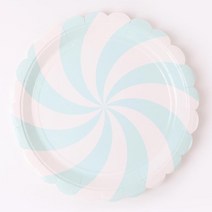 파티해 롤리팝 파티접시 23cm (6입), 민트