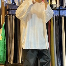 어썸블랑 왕골지 박스핏 니트 오버핏 빅사이즈 4컬러