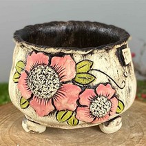 다육맘 수제화분 다육화분 도향#259, 핑크