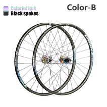 산악 로드 자전거 휠 휠셋 바퀴 타이어 TANKE MTB 림 스포크 퀵 릴리스 HG 28 홀 허브 135 142 디스크 브레이크 26 275 29er, 29.색상 B  29er28 Holes