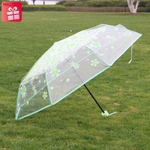 Umbrella FN267 3단 투명우산 튼튼한 접이식 예쁜 비닐우산