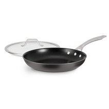 [정품] Calphalon 시그니처 하드 아노다이징 논스틱 30.5cm(12인치) 평평한 바닥 웍 커버 포함519153, Fry Pan_10