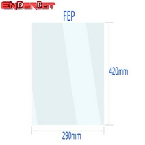 NFEP/FEP 필름/광자 M3 최대 uv 수지 탱크 ANYCUBIC Photon Max 용 3D 프린터 부품 스틸 링 마운트 풀 메탈 프레임 포함, [02] 2PCS, [02] FEP 290x420mm