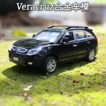 현대 SUV 베라크루즈 자동차 다이캐스트 피규어 모형 미니어쳐 키덜트 미니카, 레드