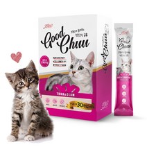 아기고양이간식 길고양이츄르 조공츄르 참치조개관자 1box(15g) 30개입, 참치&조개관자살맛15g(30P)