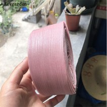 Kewgarden 도매 DIY 보우 액세서리 Riband 6CM 60mm 스트라이프 주름 Tulle 리본 수제 테이프 Voile 리본 50 야드, 짙은 분홍색