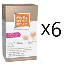 독일 메르츠 Merz 스페셜 드라제 스킨 헤어 네일 120정 x 6통 12개월분 비오틴 아연 엽산 철분 리보플라빈