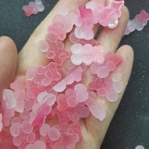 네일아트재료 네일파츠 젤리 베어 네일 참 혼합 소금 사탕 수지 곰 하트 별 라인석 카와이 설탕 장식 액세, 한개옵션1, 18 17