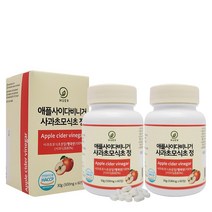100%애플사이다비니거 사과초모식초 60정, 2개