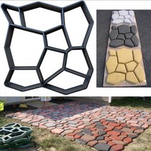 보도블럭 마당 시멘트 콘크리트 타일 틀 DIY 만들기