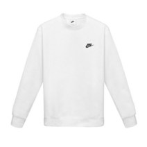 [나이키] NSW 클럽 기모 크루 맨투맨 화이트 남자 플리스 긴팔 BV2662-100
