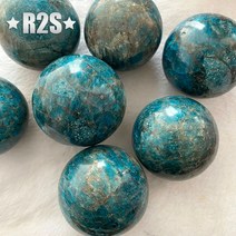 명상 싱잉볼 천연 석영 크리스탈 구체 블루 아파타이트 볼 50mm-65mm 1PC, 01 30mm