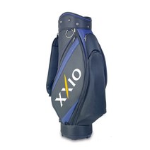 캐디백 남성용 여성용 골프백 xxio 나일론 캔버스 소재 8.5인치, 블랙 실버