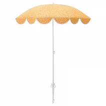 이케아 스트란된 파라솔 옐로/화이트 도트 140cm 205.428.17