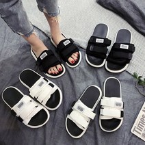 야외 활동 편안한 키높이 찍찍이 스트랩 슬리퍼 층간 소음 방지 무중력 실외화 무소음 실내화 미끄럼 방지 고급 EVA소재 논슬립 발볼넓은 다용도 빨아쓰는 냄새 안나는 땀 안차는