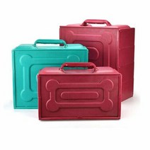 배달통 플라스틱 중국집 배달 가방 음식 배달통 4단, 쇼핑맘 4단 녹색