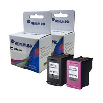HP 63 XL 칼라 대용량 잉크 F6U63AA 재생잉크 OfficeJet 4650, HP 63XL 검정 대용량 F6U64AA