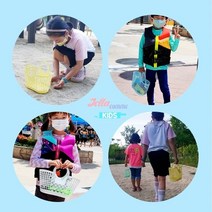 젤라꼼므 어린이 체험학습 시장바구니 노랑 1P 소꿉놀이 목욕 비치백 미니장바구니 역할놀이 시장놀이 유아 보조가방 유아 장바구니 쇼핑놀이 마트놀이 장난감수납 바, 단품