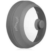 LORESO 전자레인지 스플래터 커버 통기성 실리콘 가드 투명 유리 상단 및 그립 핸들 접시 커버 내열성 보호 튀는 기름 음식 블록