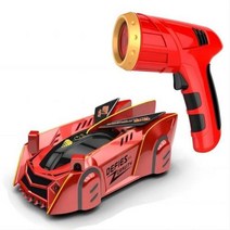 RC Car RC 적외선 사냥 벽 등반 차량 천장 원격 제어 드리프트 자동차 전기 안티 중력 장난감, Red