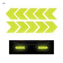 반사판반사 테이프 자체 접착 방수 눈에 잘 보이는 스티커 13MF 10Pcs, 04 Fluorescent Yellow