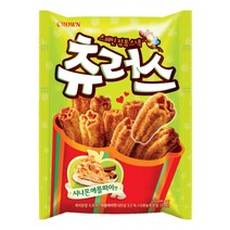 크라운 츄러스 시나몬 애플파이 맛 174g x2 (사탕증정), 1