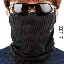 카투스 ZET7 냉감 귀걸이 스포츠 마스크, 블랙