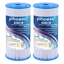 건조기 필터 10quot x 4.5quot 집 전체 주름 세척 가능 ge fxhsc용 교체 카트리지 컬리건 r50-bbsa 펜텍 r50-bb 2개 팩