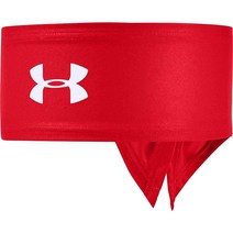 언더아머 Under Armour 타이 머리밴드 블랙 (001)/화이트 153262, One Size