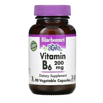 블루보넷 비타민B6 피리독신 HCI200mg 90베지캡슐, 1개, 기본